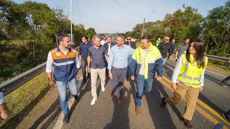 Um dos últimos pontos a serem liberados foi o km 137, em Candelária. Foto: Pablo Reis/Secom